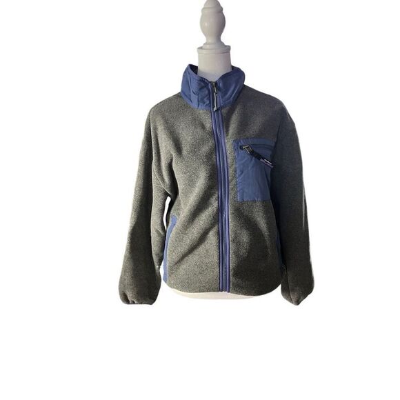Patagonia Women's Gray Blue Full Zip Synchilla Fleece Jacket Nickel Size XS NWT - Picture 1 of 7